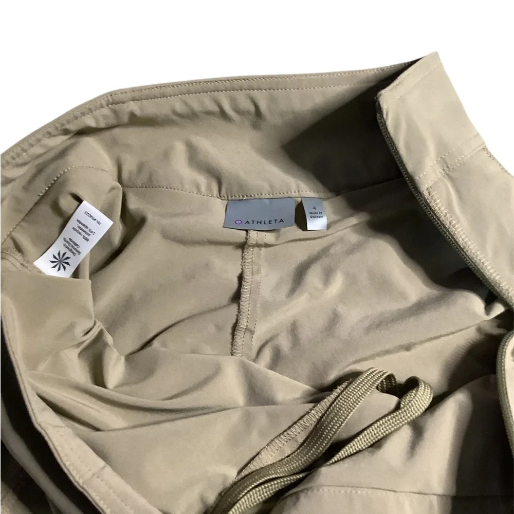 Athleta tan khaki Pleated tennis Skirt - Picture 3 of 4